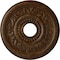 Ekena Millwork Genevieve Ceiling Medallion (Canopies up to 3 1/2"), 16 1/8"OD x 3 1/2"ID x 7/8"P, Root Beer Crackle CM16GNRBC - alternate 1
